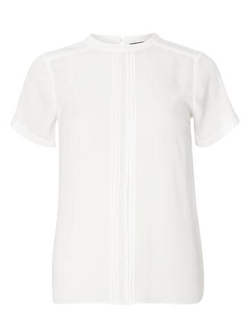 Dorothy Perkins Ivory Pin Tuck Detail Top