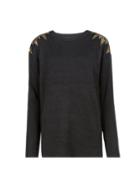 Dorothy Perkins Black Sequin Shoulder Jumper