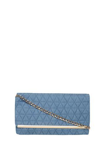 Dorothy Perkins Denim Quilt Clutch