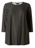 Dorothy Perkins *dp Curve Black Spotted T-shirt