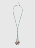 Dorothy Perkins Disc And Leaf Lariat Necklace