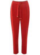 Dorothy Perkins Red Metal Belted Joggers