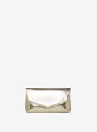 Dorothy Perkins Gold Metal Bar Clutch Bag