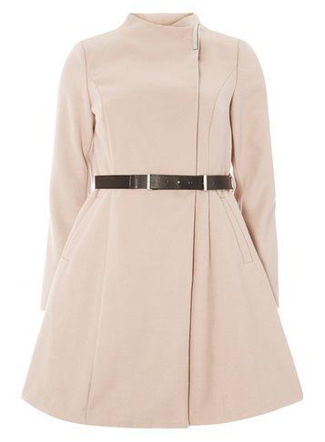 Dorothy Perkins Blush Belted Coat