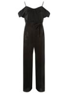 Dorothy Perkins *vila Black Cold Shoulder Jumpsuit