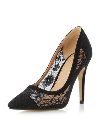 Dorothy Perkins *head Over Heels Black 'audrine' Court Shoes