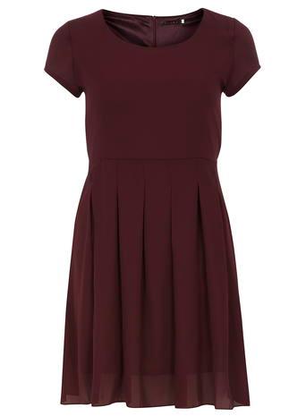 Dorothy Perkins *closet Maroon Chiffon Dress
