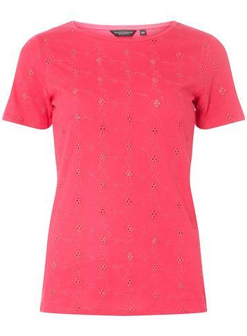 Dorothy Perkins Raspberry Broderie T-shirt