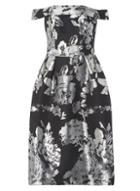 Dorothy Perkins *luxe Silver Bardot Prom Dress