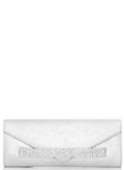 Dorothy Perkins *quiz Silver Jewel Envelope Clutch Bag