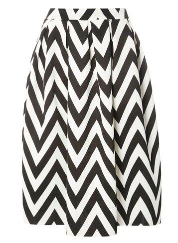 Dorothy Perkins Chevron Full Skirt