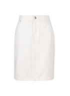 Dorothy Perkins *tall White Denim Mini Skirt