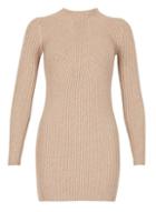 Dorothy Perkins *izabel London Beige Ribbed Knitted Tunic