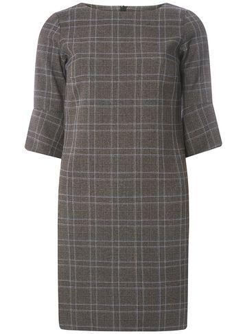 Dorothy Perkins Grey Checked Print Shift Dress