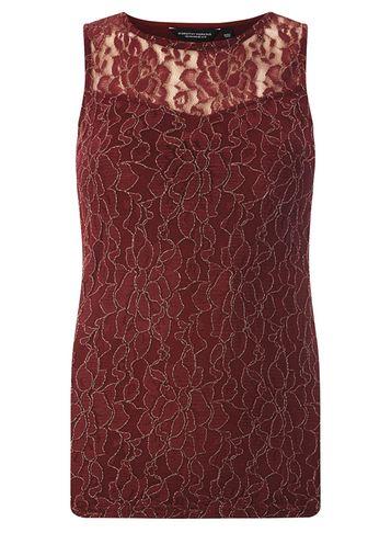Dorothy Perkins Berry Sleeveless Shell Top