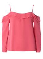 Dorothy Perkins Pink Cold Shoulder Top