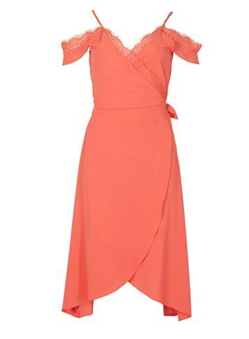 Dorothy Perkins *izabel London Coral Wrap Dress