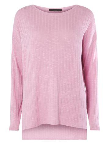 Dorothy Perkins *vero Moda Pink Oversized Knitted Blouse