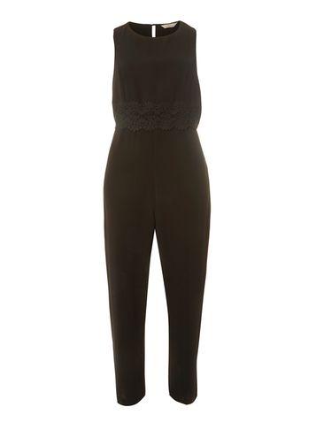 Dorothy Perkins Petite Black Lace Jumpsuit