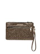 Dorothy Perkins Gold Zip Front Wristlet Clutch Bag