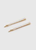 Dorothy Perkins 2 Pack Cream Pearl And Facet Hair Slides