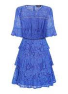 Girls On Film *girls On Film Cobalt Lace Tiered Dress