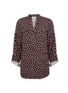 Dorothy Perkins *tall Black Heart Print Jersey Shirt