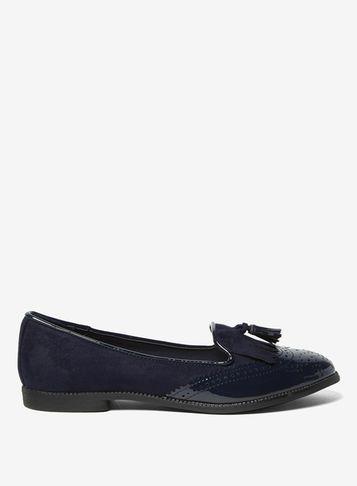 Dorothy Perkins Navy 'libby' Brogue Loafers