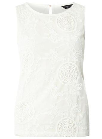 Dorothy Perkins Ivory Organza Shell Top