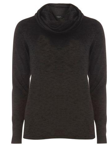 Dorothy Perkins Black Cosy Cowl Neck Top