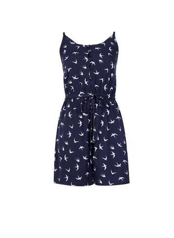 Dorothy Perkins Navy Button Through Playsuit