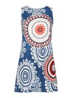 Dorothy Perkins *izabel London Multi Blue Printed Shift Dress