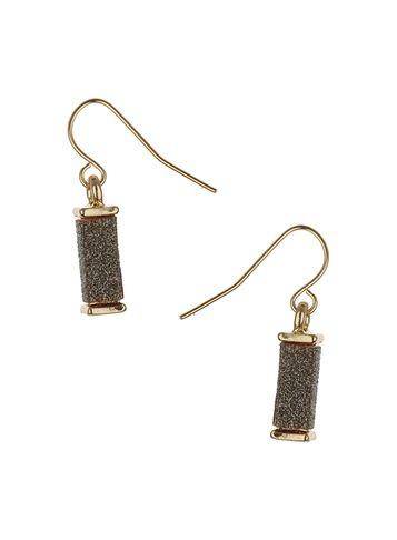 Dorothy Perkins Bronze Glitter Box Earrings