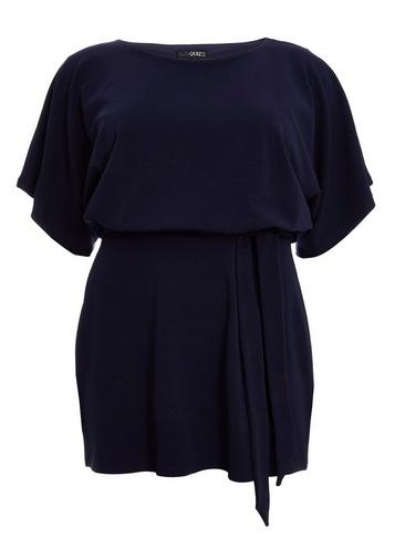 *quiz Curve Navy Batwing Top