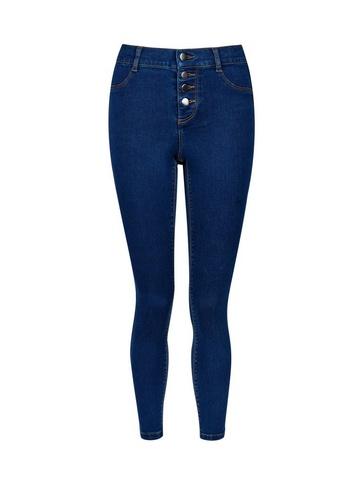 Dorothy Perkins Petite Blue 'frankie' Super Soft Skinny Jeans