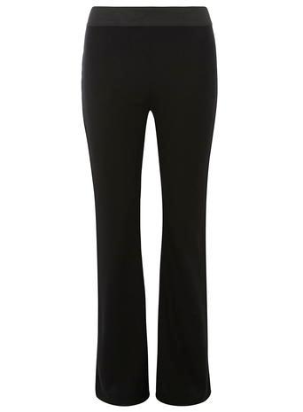 Dorothy Perkins Black Ponte Flare Trousers