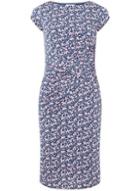 Dorothy Perkins *lily & Franc Teal Small Floral Shift Dress