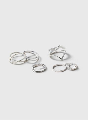 Dorothy Perkins Geo Multi Pack Rings