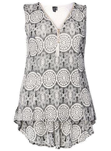 Dorothy Perkins *izabel London Curve Black Sleeveless Top