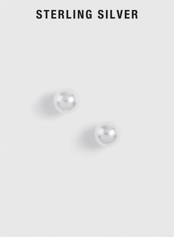 Dorothy Perkins Silver Sterling Peal Stud Earrings