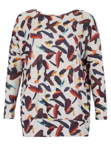 Dorothy Perkins *izabel London Grey Print Sweatshirt