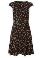 Dorothy Perkins *billie & Blossom Petite Coral Red Ditsy Floral Dress