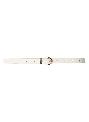 Dorothy Perkins White Plain Skinny Belt
