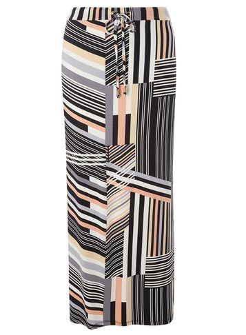 Dorothy Perkins Petite Coral Stripe Maxi Skirt