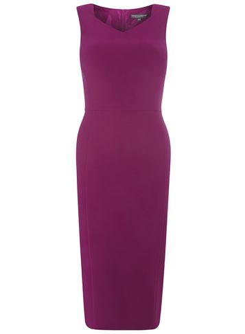 Dorothy Perkins *tall Blackcurrant Fold Pencil Dress