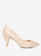 Dorothy Perkins Wide Fit Nude 'diana' Court Shoes