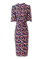*jolie Moi Multi Colour Half Sleeve Dress