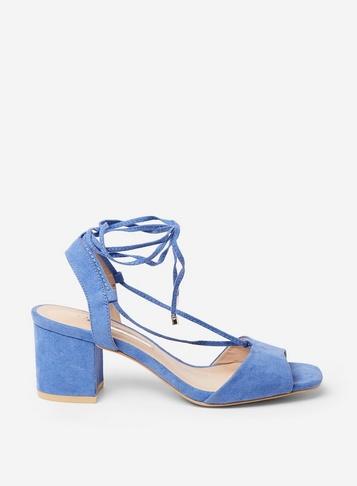Dorothy Perkins Blue 'sansa' Lace Up Mules