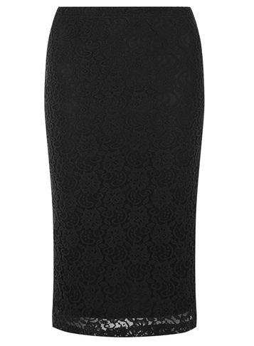 Dorothy Perkins *alice & You Black Lace Midi Skirt