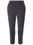 Dorothy Perkins Navy Textured Pull On Trousers